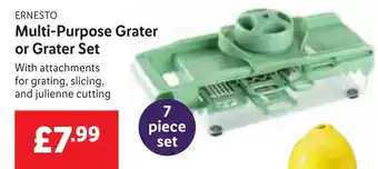 Lidl ERNESTO Multi-Purpose Grater or Grater Set offer