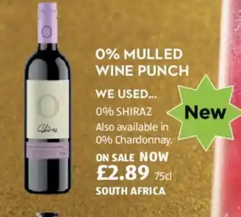 Aldi 0% MULLED WINE PUNCH offer