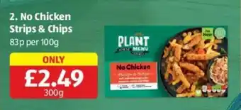Aldi No Chicken Strips & Chips offer