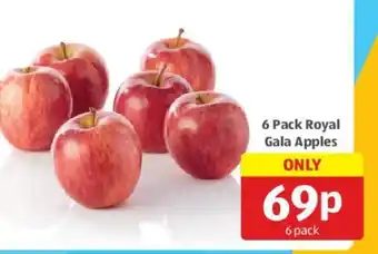 Aldi 6 Pack Royal Gala Apples offer