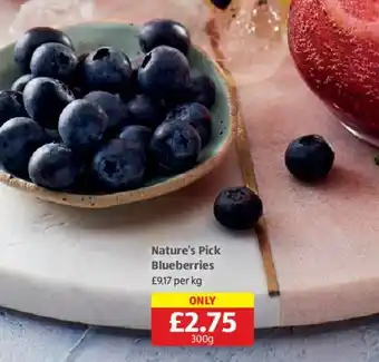 Aldi Nature's Pick Blueberries offer