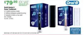 Costco Oral-B Genius X Power Toothbrush offer