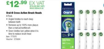Costco Oral-B Cross Action Brush Heads offer
