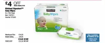 Costco Kirkland Signature™ Baby Wipes offer
