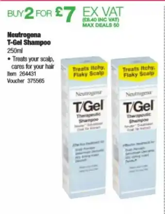 Costco Neutrogena T-Gel Shampoo offer