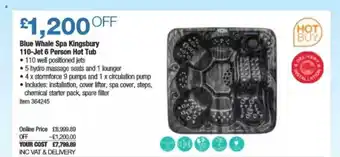 Costco Blue Whale Spa Kingsbury 110-Jet 6 Person Hot Tub offer