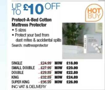 Costco Protect-A-Bed Cotton Mattress Protector offer