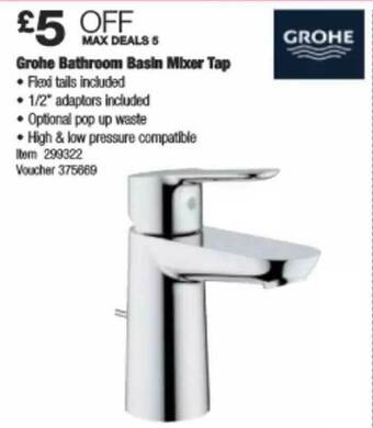 Grohe Bathroom Basin Mixer Tap