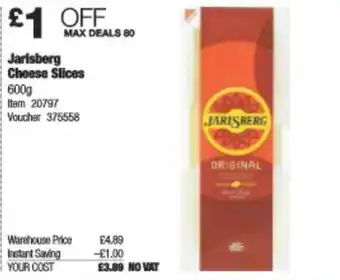 Costco Jarisberg Cheese Slices offer