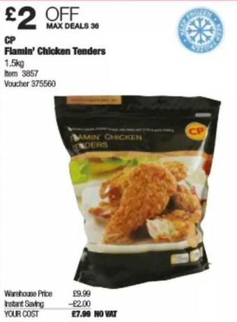 Costco CP Flamin' Chicken Tenders offer