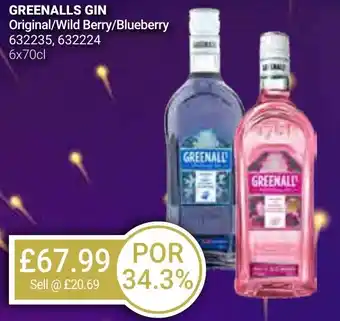 Bestway GREENALLS GIN offer