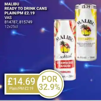 Bestway MALIBU READY TO DRINK CANS offer