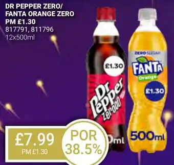 Bestway DR PEPPER ZERO/ FANTA ORANGE ZERO offer
