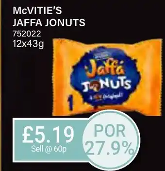 Bestway MCVITIE'S JAFFA JONUTS offer