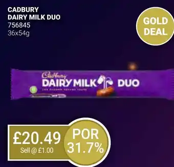 Bestway CADBURY DAIRY MILK DUO offer