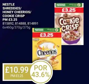 Bestway NESTLE SHREDDIES/ HONEY CHEERIOS/ COOKIE CRISP offer