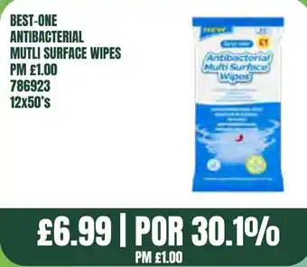 Bestway BEST-ONE ANTIBACTERIAL MUTLI SURFACE WIPES offer