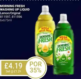 Bestway MORNING FRESH WASHING UP LIQUID Lemon/Original offer