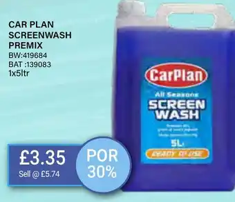 Bestway CAR PLAN SCREENWASH PREMIX offer