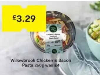 SuperValu Willowbrook Chicken & Bacon Pasta 260g offer