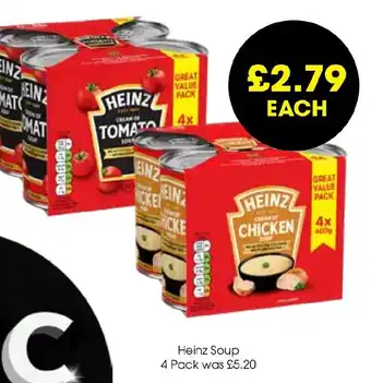 Centra Heinz Soup 4 Pack offer