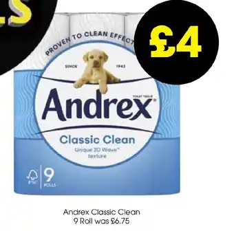 Centra Andrex Classic Clean 9 Roll offer