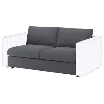 IKEA Vimle 2-seat sofa-bed section, gunnared medium grey offer