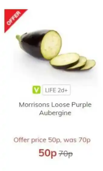 Morrisons Morrison Loose Purple Aubergine offer