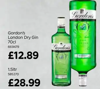 Bestway Gordon's London Dry Gin 70cl offer