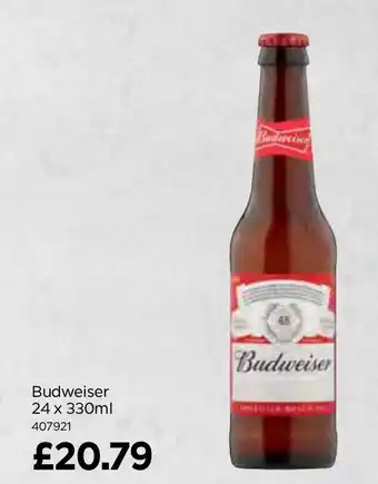 Bestway Budweiser 24 x 330ml offer