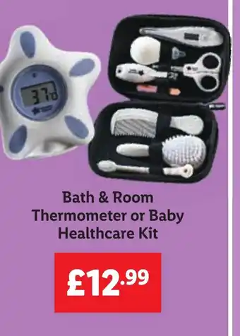 Lidl Bath & Room Thermometer or Baby Healthcare Kit offer