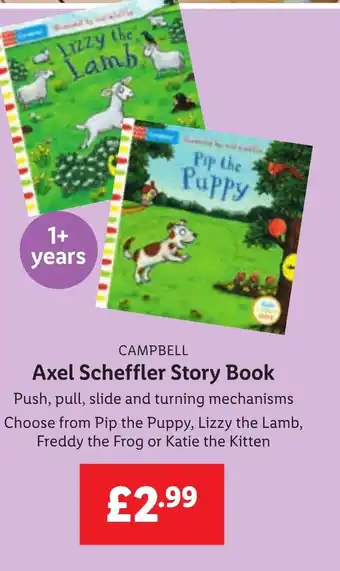 Lidl CAMPBELL Axel Scheffler Story Book offer