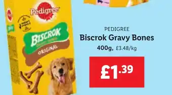 Lidl PEDIGREE Biscrok Gravy Bones offer