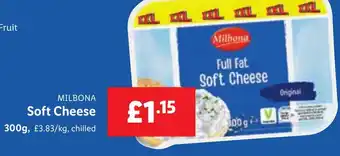 Lidl MILBONA Soft Cheese offer