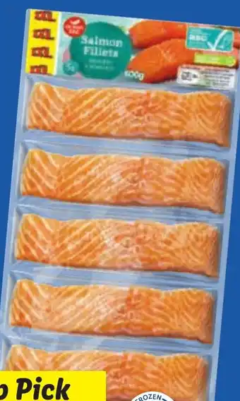 Lidl OCEAN SEA Skinless & Boneless Salmon Fillets offer