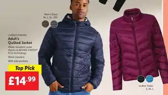 Lidl LIVERGY/ESMARA Adult's Quilted Jacket offer