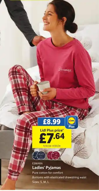 Lidl ESMARA Ladies' Pyjamas offer