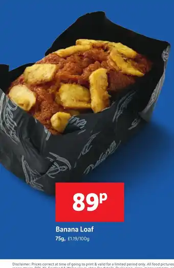 Lidl Banana Loaf offer
