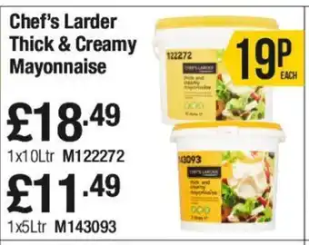 Makro Chef's Larder Thick & Creamy Mayonnaise offer