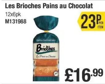 Makro Les Brioches Pains au Chocolat 12x6pk offer