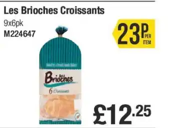 Makro Les Brioches Croissants 9x6pk offer