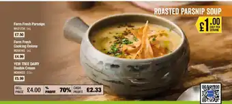 Makro ROASTED PARSNIP SOUP offer