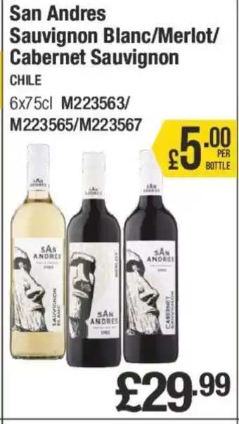 Makro San Andres Sauvignon Blanc/Merlot/ Cabernet Sauvignon offer