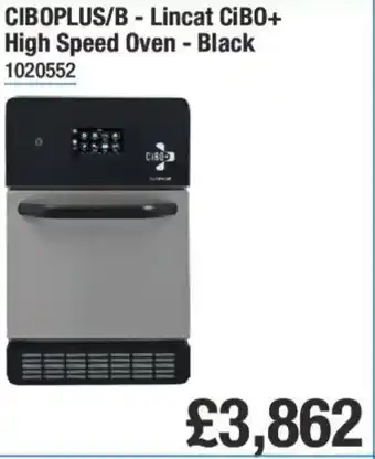Makro CIBOPLUS/B - Lincat CIBO+ High Speed Oven - Black offer