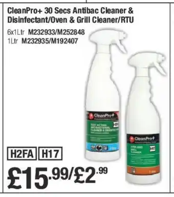 Makro CleanPro+ 30 Secs Antibac Cleaner & Disinfectant/Oven & Grill Cleaner/RTU offer