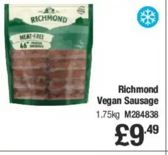 Makro Richmond Vegan Sausage offer