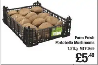 Makro Farm Fresh Portobello Mushrooms offer