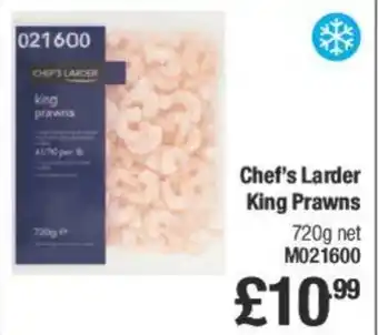 Makro Chef's Larder King Prawns 720g offer