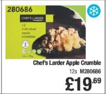 Makro Chef's Larder Apple Crumble offer