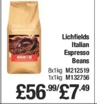 Makro Lichfields Italian Espresso Beans offer
